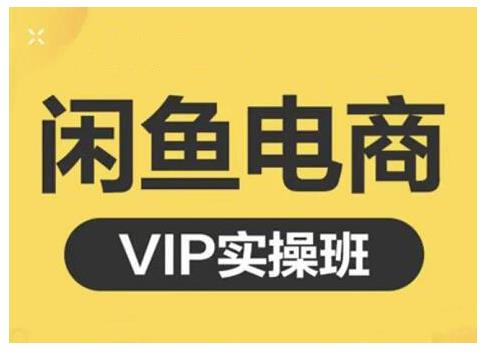 闲鱼电商零基础入门到进阶VIP实战课程，帮助你掌握闲鱼电商所需的各项技能-亦可网创