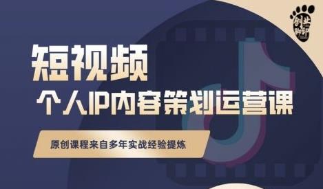 抖音短视频个人ip内容策划实操课，真正做到普通人也能实行落地-亦可网创