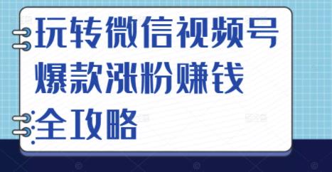 玩转微信视频号爆款涨粉赚钱全攻略，让你快速抓住流量风口，收获红利财富-亦可网创