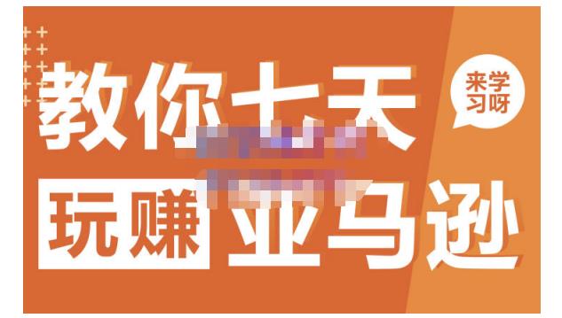 晟尧跨境·教你七天玩赚亚马逊，教你轻松玩赚亚马逊，适合小白学习-亦可网创