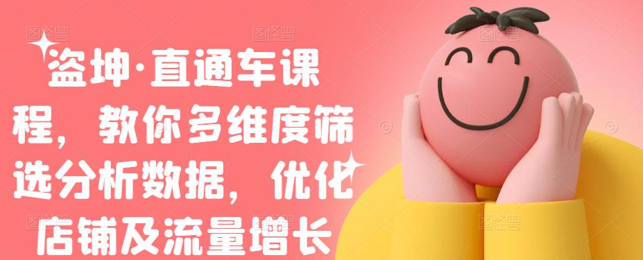 盗坤·直通车课程，教你多维度筛选分析数据，优化店铺及流量增长-亦可网创