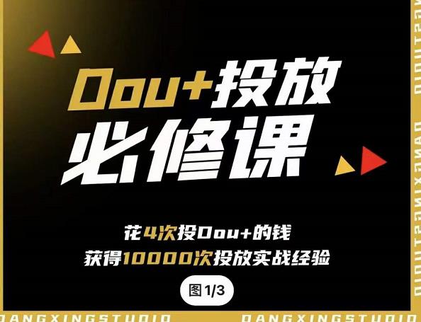 代同学DOU 投放训练营，用付费流量撬动大额自然流量，过得超额变现转化-亦可网创