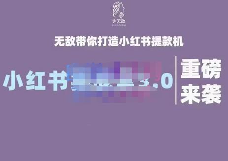 谢无敌·小红书实战营3.0，无敌带你打造小红书提款机 价值7999元-亦可网创