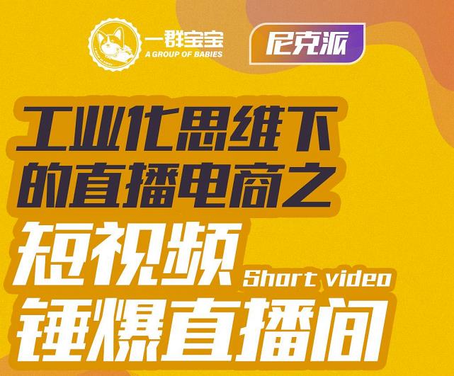 尼克派·工业化思维下的直播电商之短视频锤爆直播间，听话照做执行爆单-亦可网创