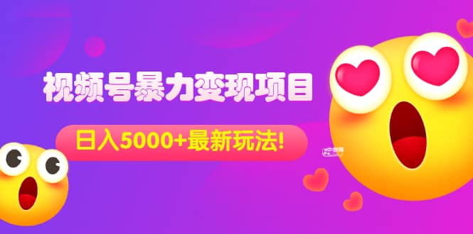 外面收费699的视频号暴力变现项目，日入5000 ，简单易操作当天见效果-亦可网创