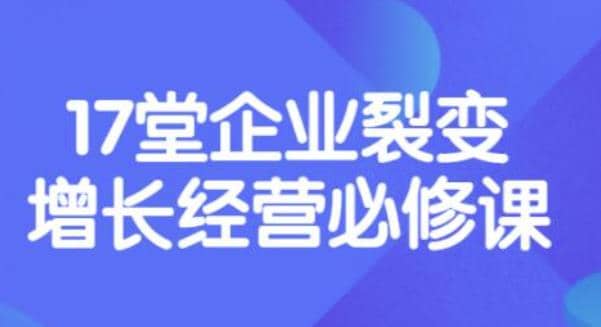 《盈利增长17堂必修课》企业裂变增长的经营智慧，带你了解增长的本质-亦可网创