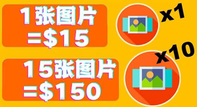 分享一个全新的赚钱方式：每幅图片赚$15美元10张图片=150美元-亦可网创
