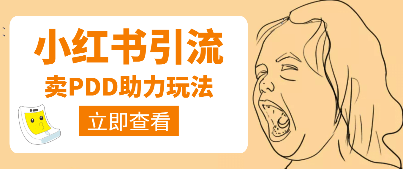 利用小红书卖拼多多助力-亦可网创