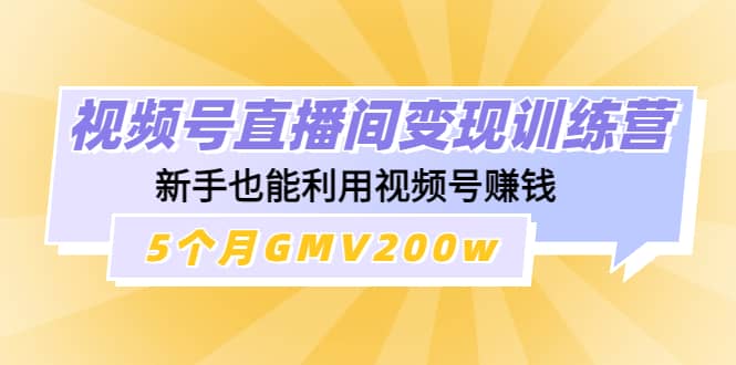视频号直播间变现训练营-亦可网创