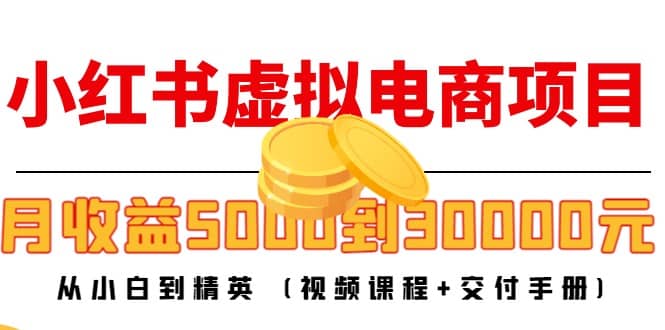 小红书虚拟电商项目：从小白到精英 (视频课程 交付手册)-亦可网创