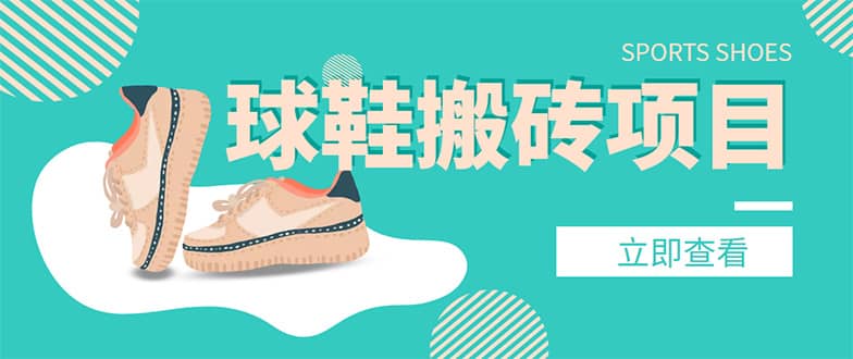 外面收费998的球鞋搬砖项目【详细教程 资源渠道】-亦可网创