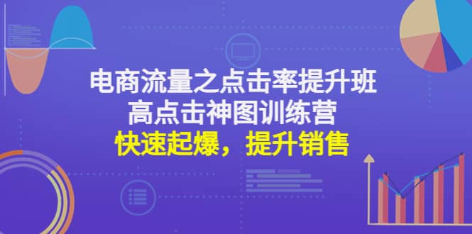电商流量之点击率提升班 高点击神图训练营：快速起爆，提升销售-亦可网创