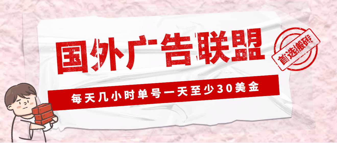 外面收费1980最新国外LEAD广告联盟搬砖项目，单号一天至少30美元(详细教程)-亦可网创