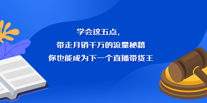 学会这五点，带走月销千万的流量秘籍，你也能成为下一个直播带货王-亦可网创