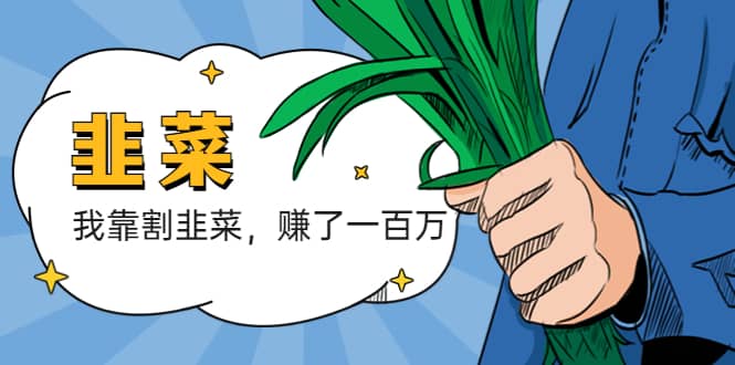 我靠割韭菜 赚了一百万-亦可网创