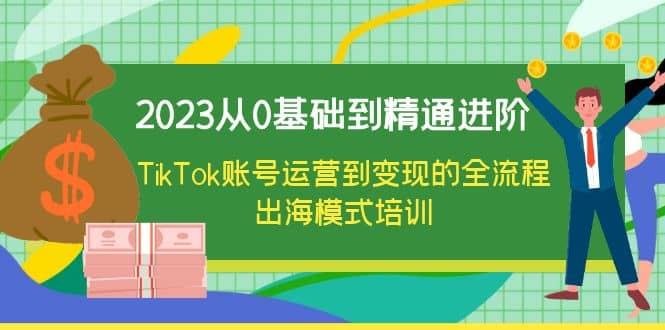2023从0基础到精通进阶，TikTok账号运营到变现的全流程出海模式培训-亦可网创