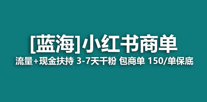 2023蓝海项目【小红书商单】流量 现金扶持，快速千粉，长期稳定，最强蓝海-亦可网创
