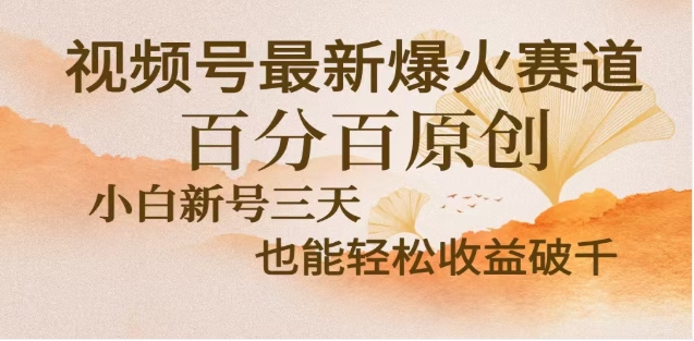 视频号独家玩法，老年养生赛道，无脑搬运爆款视频，日入2000+-亦可网创