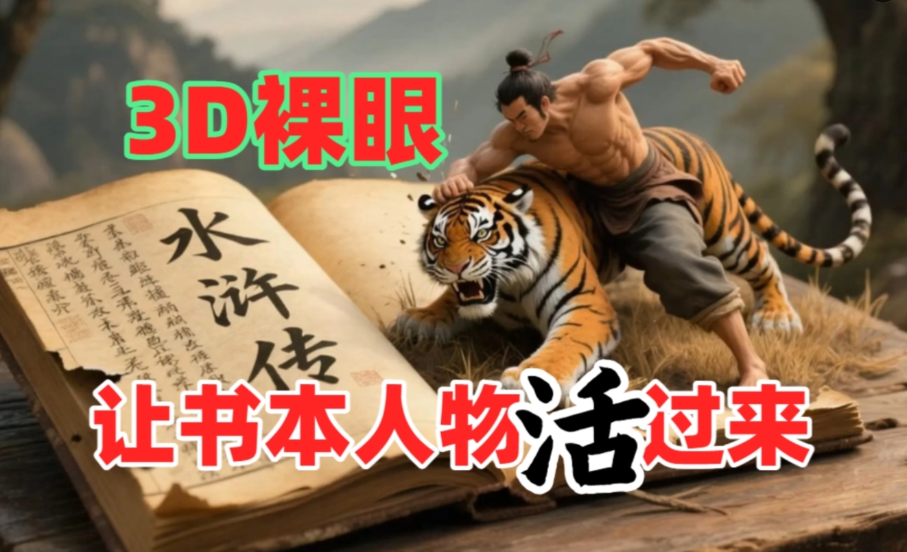 书本人物裸眼3D视频，一条视频收益过千，保姆级教程-亦可网创