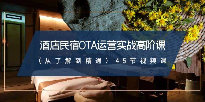 酒店民宿-OTA运营实战高阶课（从了解到精通）45节视频课-亦可网创