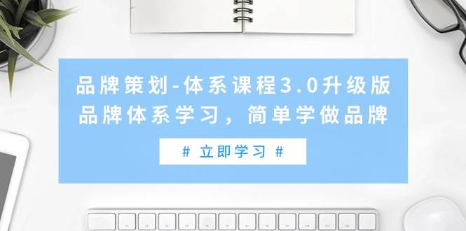 品牌策划-体系课程3.0升级版，品牌体系学习，简单学做品牌（高清无水印）-亦可网创