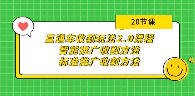 直通车收割玩法2.0课程：智能推广收割方法+标准推广收割方法（20节课）-亦可网创
