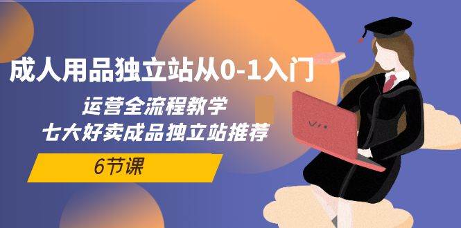 成人用品独立站从0-1入门，运营全流程教学，七大好卖成品独立站推荐-6节课-亦可网创