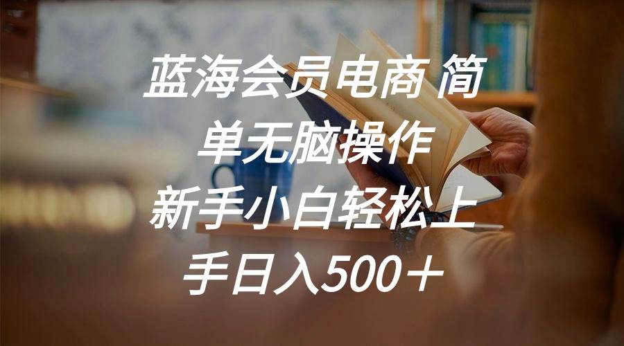 蓝海会员电商 简单无脑操作 新手小白轻松上手日入500＋-亦可网创