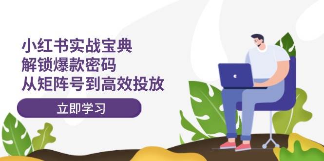 小红书实战宝典：解锁爆款密码，从矩阵号到高效投放-亦可网创